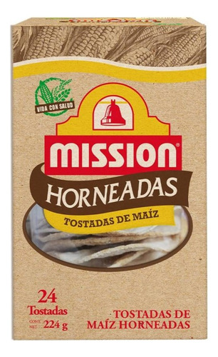 7 Pza Tostadas De Maíz Mission Horneadas 224 G