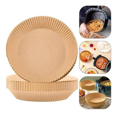 100pcs Paper Liner Plate For Airfryer 50 Pieces Basket