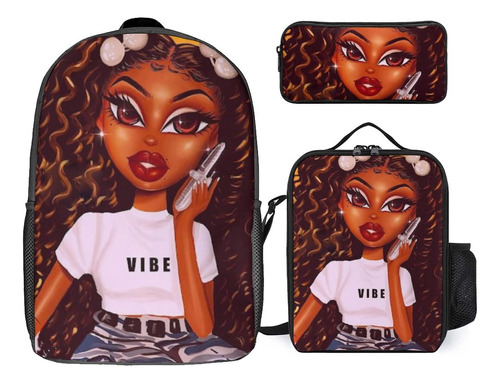 Jysdzse Mochila Con Estampado 3d Para Niñas Africanas, Conju