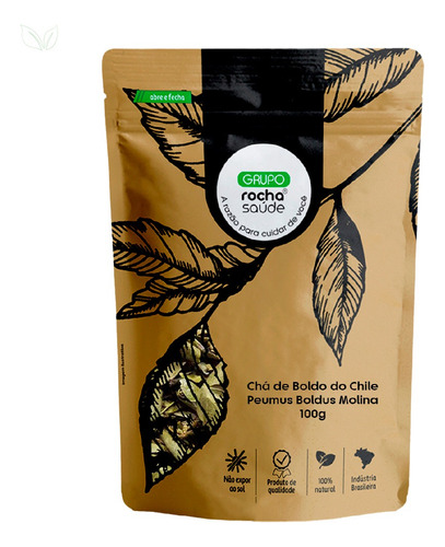 Chá De Boldo Do Chile 100% Natural Sem Amargor 100g