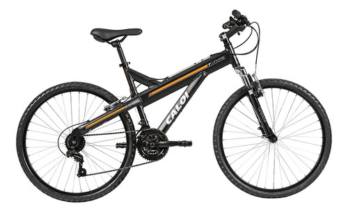 Bicicleta Caloi Aro 26 21 Marchas T-type Mountain Bike Cor Preto