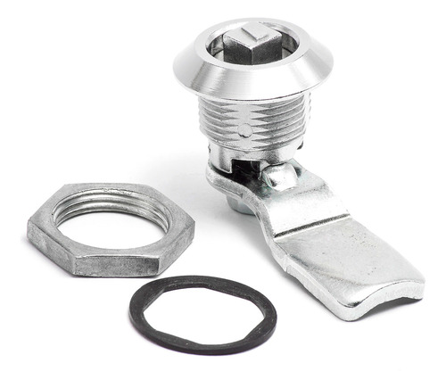 Fecho Lingueta Com Atuador Quadrado 8mm Cromado - 50 Unds
