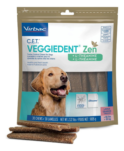 C.e.t. Veggiedent Zen Tartar Control Chews For Dogs - Large