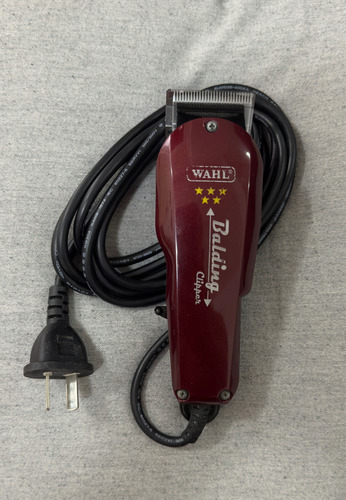 Máquina De Corte Rapado Wahl Balding Bordó (Usado)