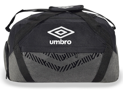 Bolsa Deporte Umbro® Maletin Viaje Gym Fitness Sportbag Color Gris/Negro