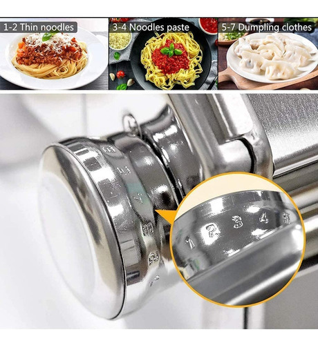 Maquina Hacer Pasta Manual Rollera Spaguetti Ajusta Espesor