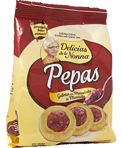 Galletitas Pepas De Membrillo 200g - Pack De 10 Unidades