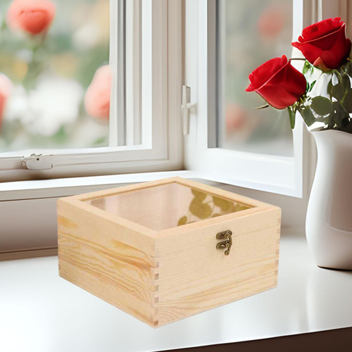 Caja De Flores Preservadas, Caja De Regalo Vacía 23x23x12cm