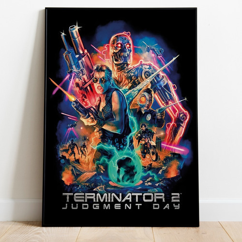 Vinilo Decorativo 21x30cm Poster Terminator 2 Judgment Day