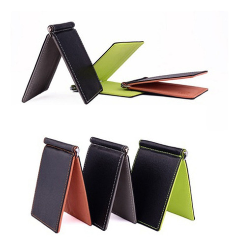 Salm Wallet Billetera Bi-fold Impermeable Con Clip Sintético