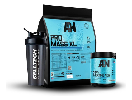 Pack Adn Pro Mass Xl 3kg Vainilla + Creatina 250gr