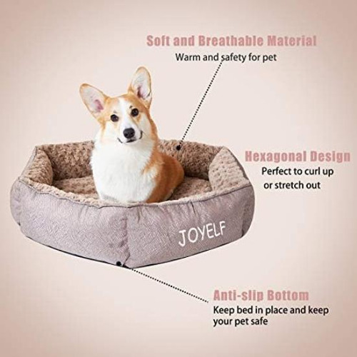 Joyelf Cama Para Perros Cama Para Mascotas Lavable Y Calmant