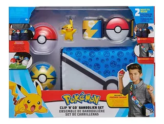 Pokemon - Set De Carrilleras - Pikachu - 2pokebola - Clip 'n