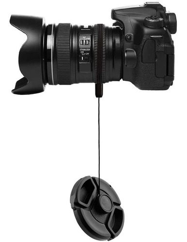 Tapa De Lente 52mm Para Nikon Dslr 18-55 55-200mm 2-pack 