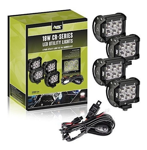 Barras De Luz - 4in Avec. 18w Led De Red Kit De Luz Con Haz 