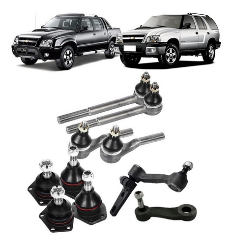 Pivô S10 Blazer 2006 Braço Pitman Terminal Ponteira Direção