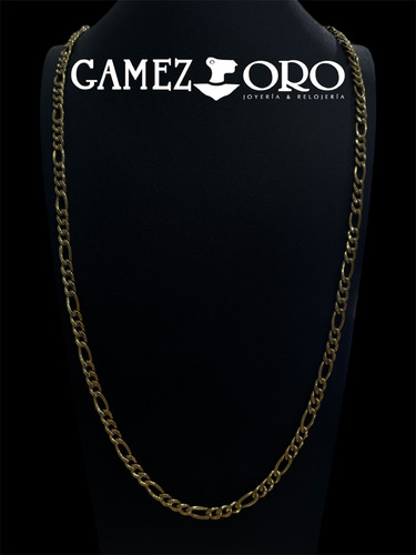 Cadena Oro 10k Italiano Estilo Cartier Gourmet 60cm 4.5mm