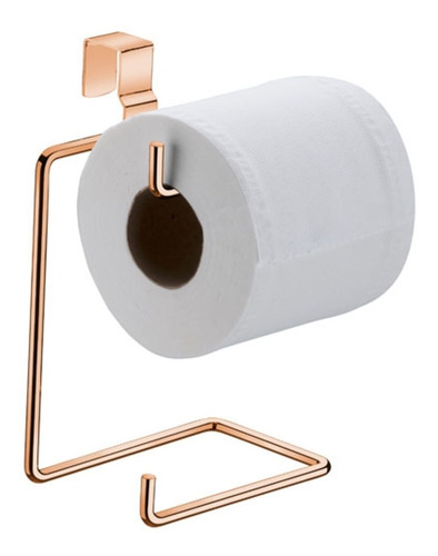 Porta Papel Higiênico Caixa Acoplada Duplo Rose Gold 1094rg