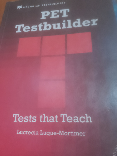 Libros Pet Testbuilder De Macmillan Con Audio Cd. Excelente 