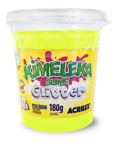 Kimeleka Slime Con Glitter Acrilex 180g