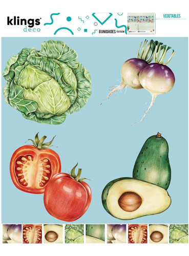 Vinilos Decorativos Azulejos Adhesivos Vegetales 1 Verduras