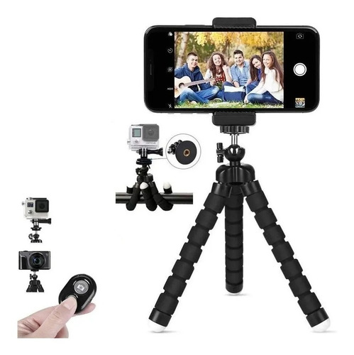 Imagem 8 de 8 de Tripé Suporte Controle Remoto Para Câmera Celular Gopro