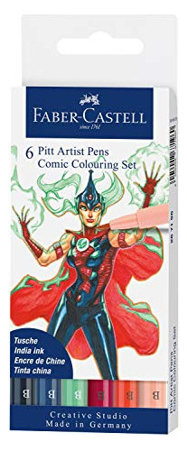 Faber-castell Comic Illustration Pen Set - Colores - Pack De