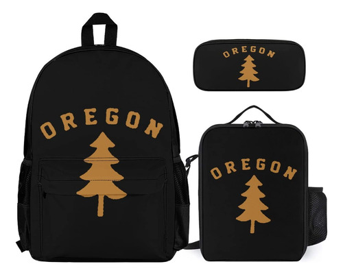 Oregon Dougla Pino Arbol 3 Uds Conjunto Mochila Bonita Bolso