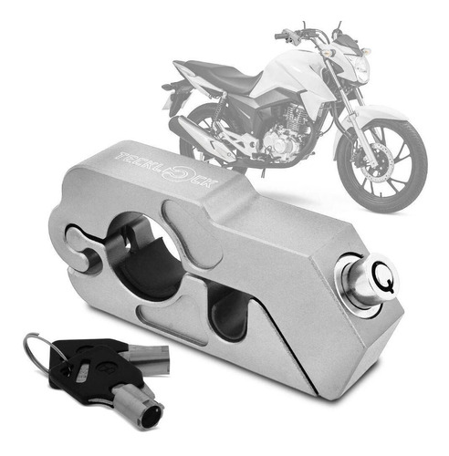 Trava Moto De Punho Teck Lock Anti Furto Freio Acelerador