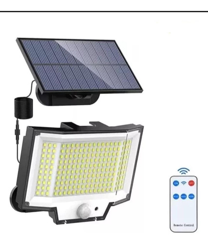 Luz Solar 200 Led Para Exteriores Con Sensor De Movimiento 