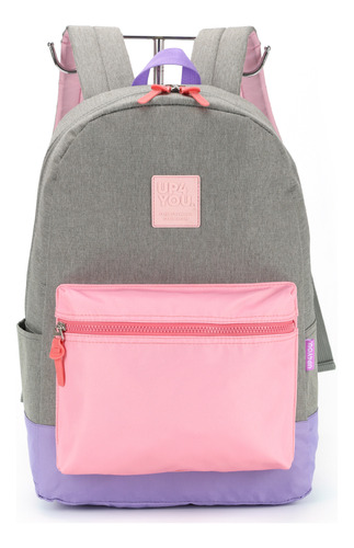 Mochila Escolar Infantil Luxcel Up4you - Ms46517up Cor Rosa