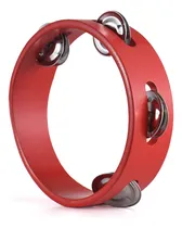 Comprar Pandereta Roja De Madera Con 6 Cascabeles, Ideal Para Fiesta