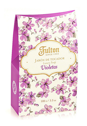 Jabon Fulton Violetas X 100gr  - Caja X 6 - Tienda Fulton