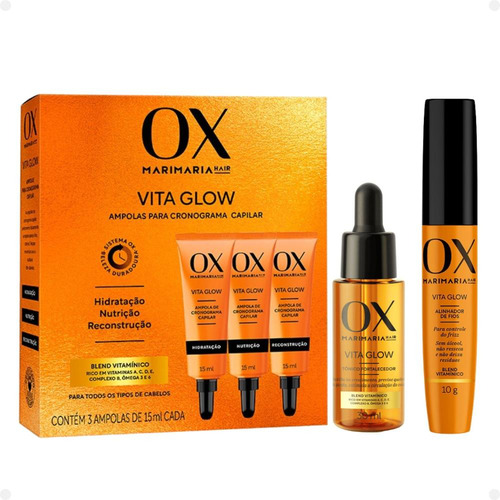 Kit Ox Mari Maria Hair Vita Glow Com 10