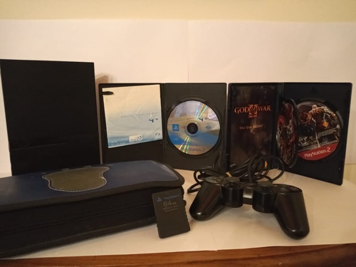 Ps2 Sony Slim + Gow 2 Original + Mix Juegos + Cd Online