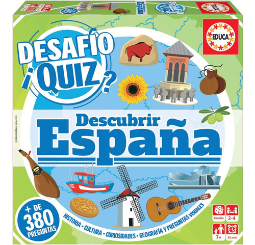 Juego De Preguntas Desafío Quiz Descubrir España Educa 18217