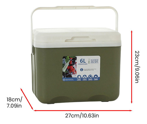 Caja Refrigeradora, De Hielo, Pequeña Caja De Hielo Verde
