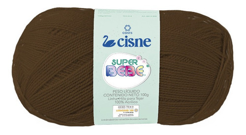 Lana Cisne Super Bebe Por Ovillo - 100gr Color Marron Chocolate 00885