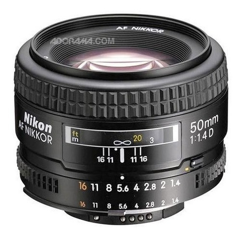 Nikon Af Fx Nikkor 50mm Lente F / 1.4d Dslr Con Enfoque A...