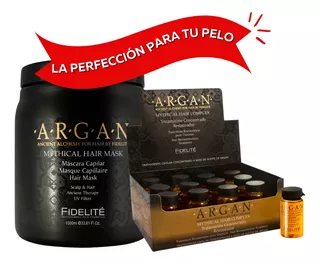 Kit Mythical Mascara Argan + 12 Ampollas Y Shaker Fidelite