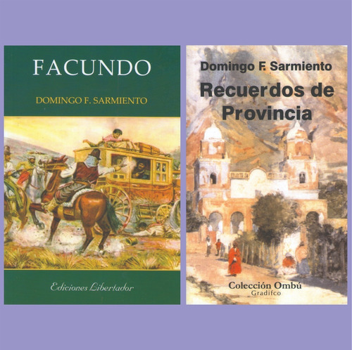 Lote X 2 Librosd.f. Sarmiento - Facundo - Recuerdos De Provi