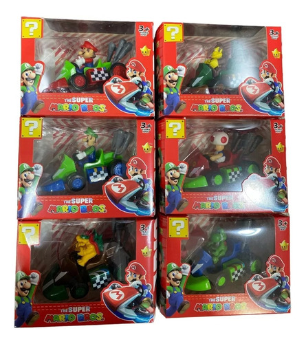 Auto Mario Kart A Fricción En Caja A Elección Mario Bros