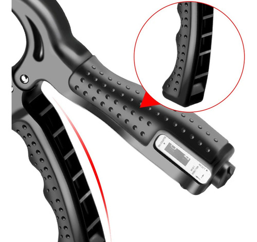 Kit Hand Grip Fortalecimento Mãos Dedos Punho Fisioterapia Cor Preto