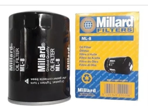 Filtro De Aceite Millard Ml-8 