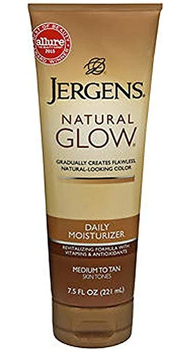 Jergens Natural Glow Humectante Diario Revitalizador Medio /