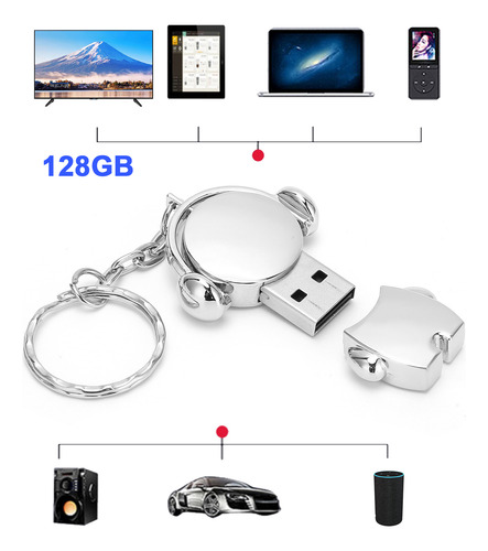 U Disk Usb2.0 Coche Flash Drive Memoria Dibujos Animados