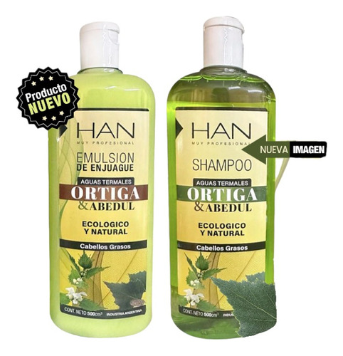 Combo Shampoo + Aco Han Termal Ortiga & Abedul Cabello Graso