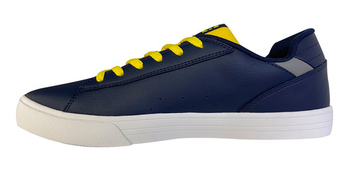 Imagen 5 de 6 de Tenis Hombre Skate Urbano Textil Azul Amarillo Dc Shoes
