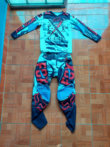 Conjunto Motocross Fox Para Niño Talla 28