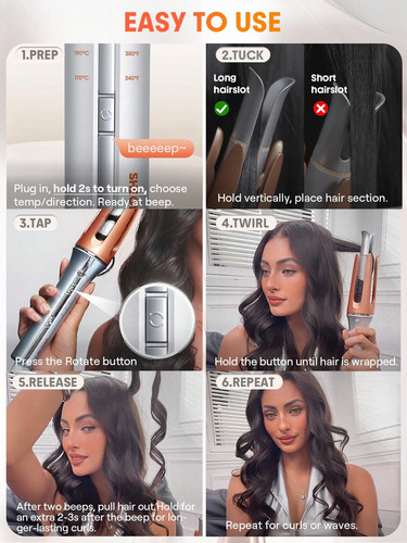 Sheglam Hair Rizador It-curl One-touch Instant Curler 32mm Sheglam Hair